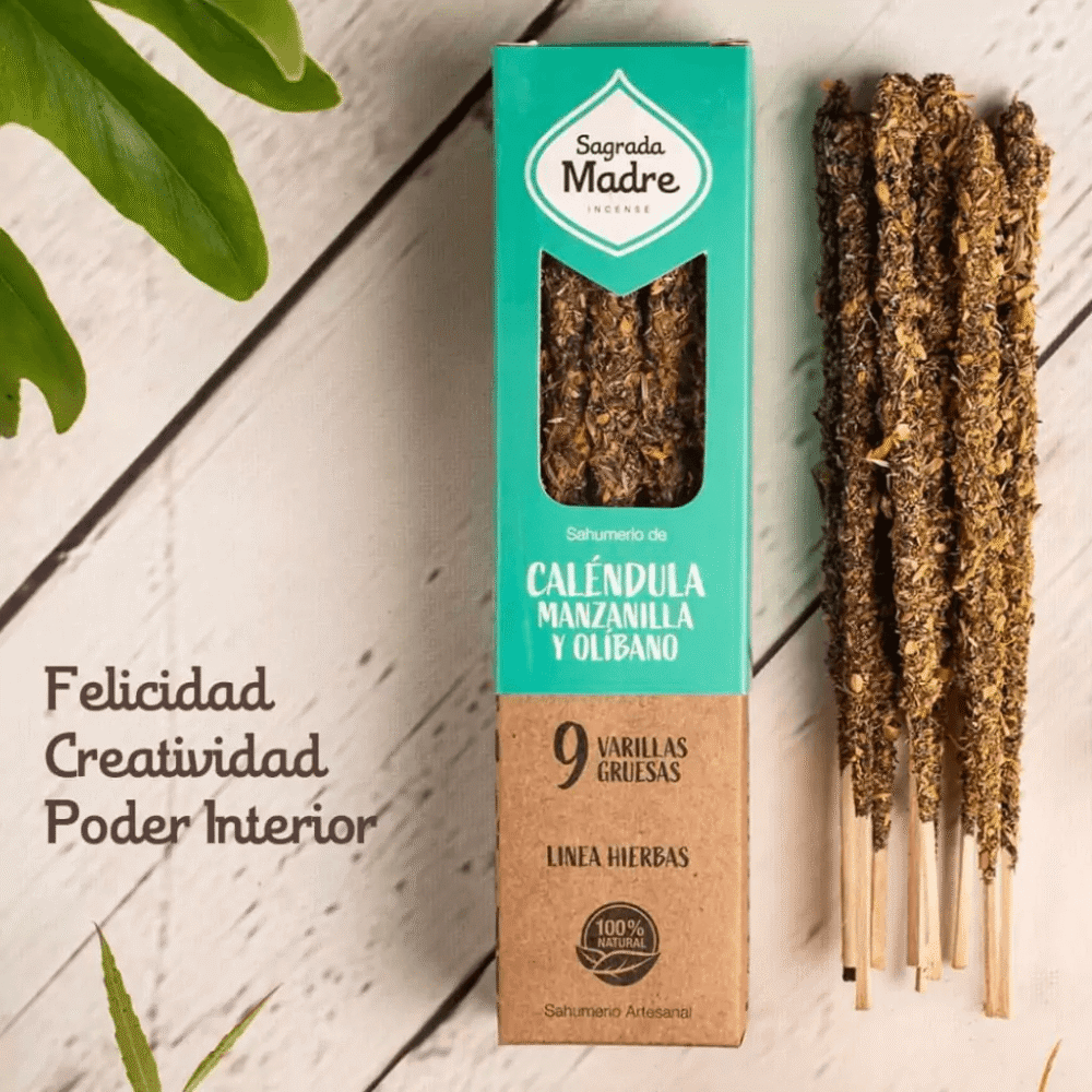 Sahumerio Caléndula Manzanilla y Olíbano