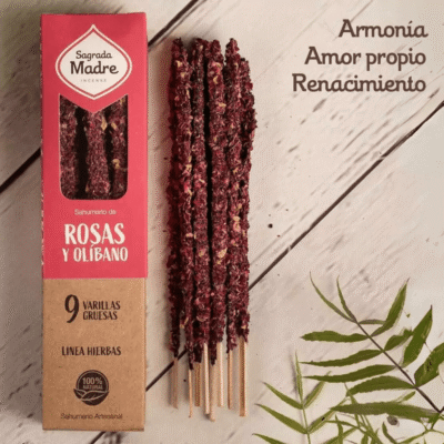 Sahumerio Rosas y Olíbano