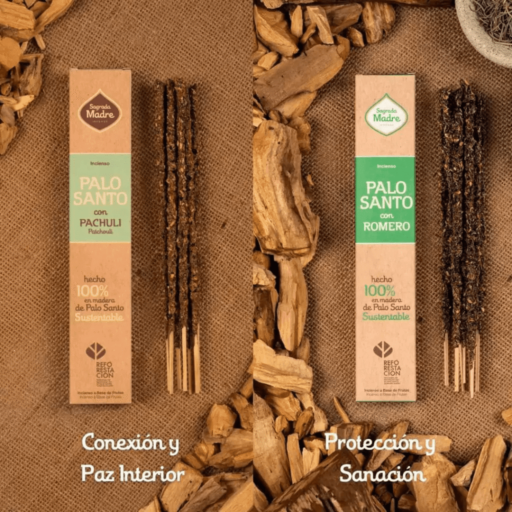Sahumerio Palo Santo con Pachuli