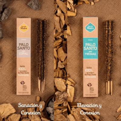 Sahumerio Palo Santo con Fresias