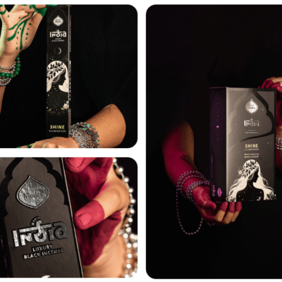 Sahumerio India Black Brillo