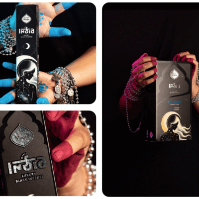 Sahumerio  India Black Cosmos