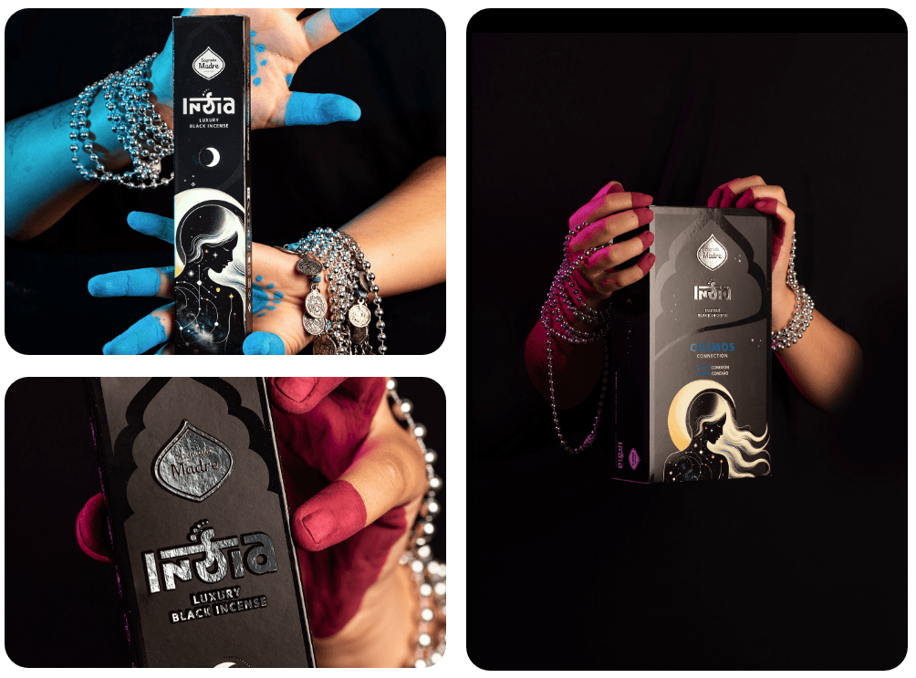 Sahumerio India Black Cosmos