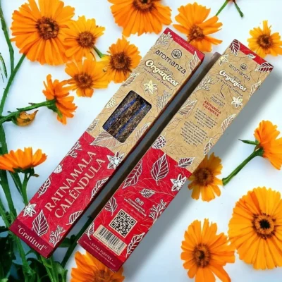 Sahumerio Orgánico Ratnamala Caléndula