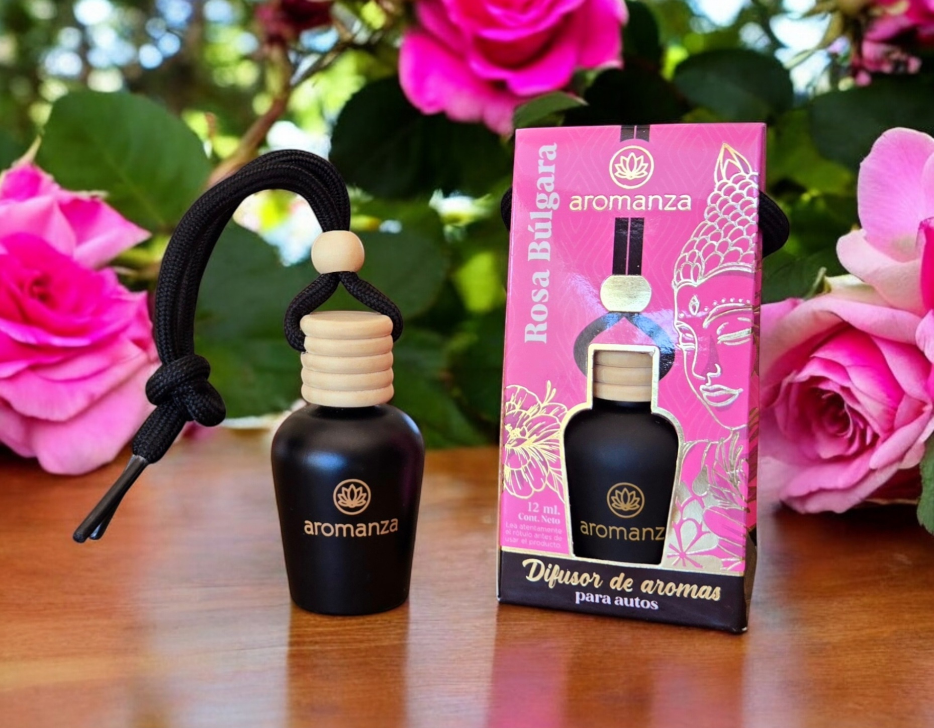 Difusor Auto Rosa Búlgara